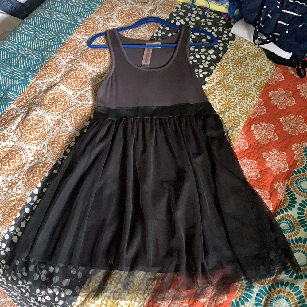 Adorable black dress w/ layered bottom